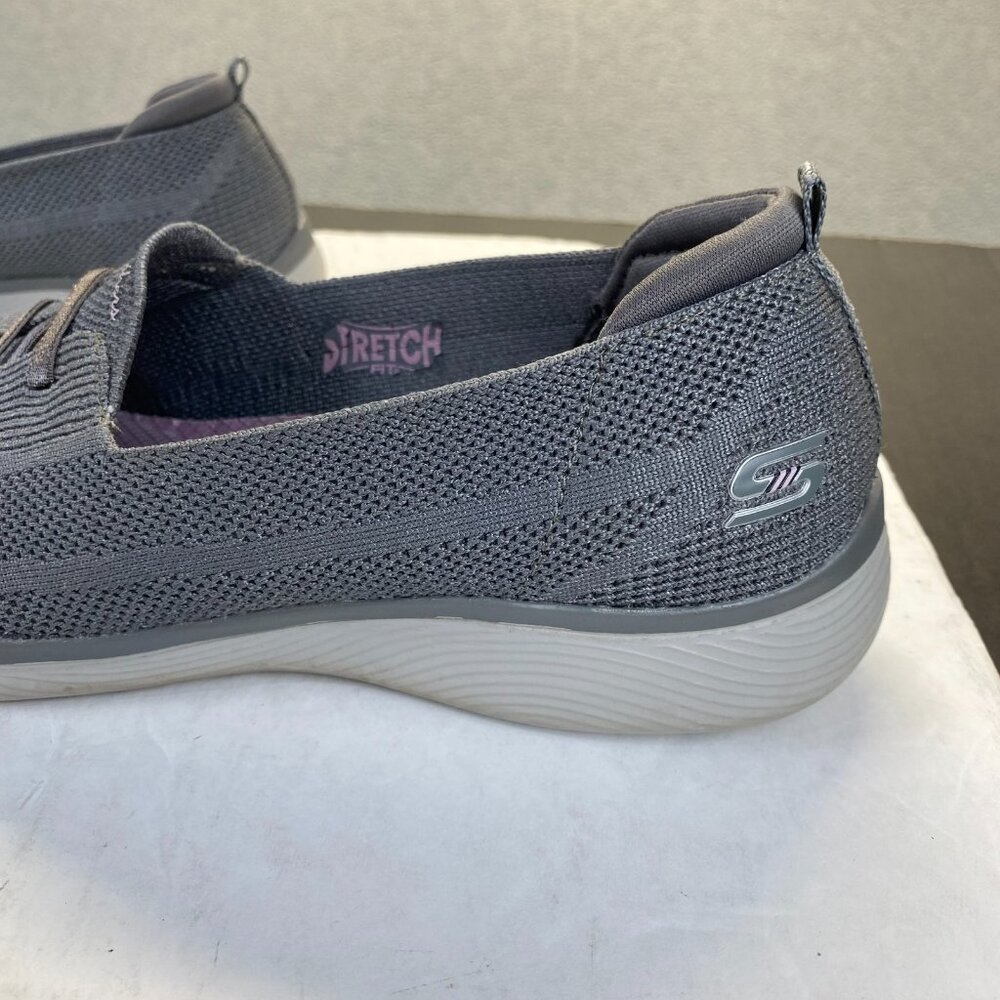 Skechers Stretch Women's Sneaker, Grey, Size 9.5,Lighweight,Comfort - Picture 12 of 15